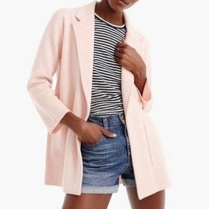 J Crew Sophie Sweater Blazer Cardigan Small Pink